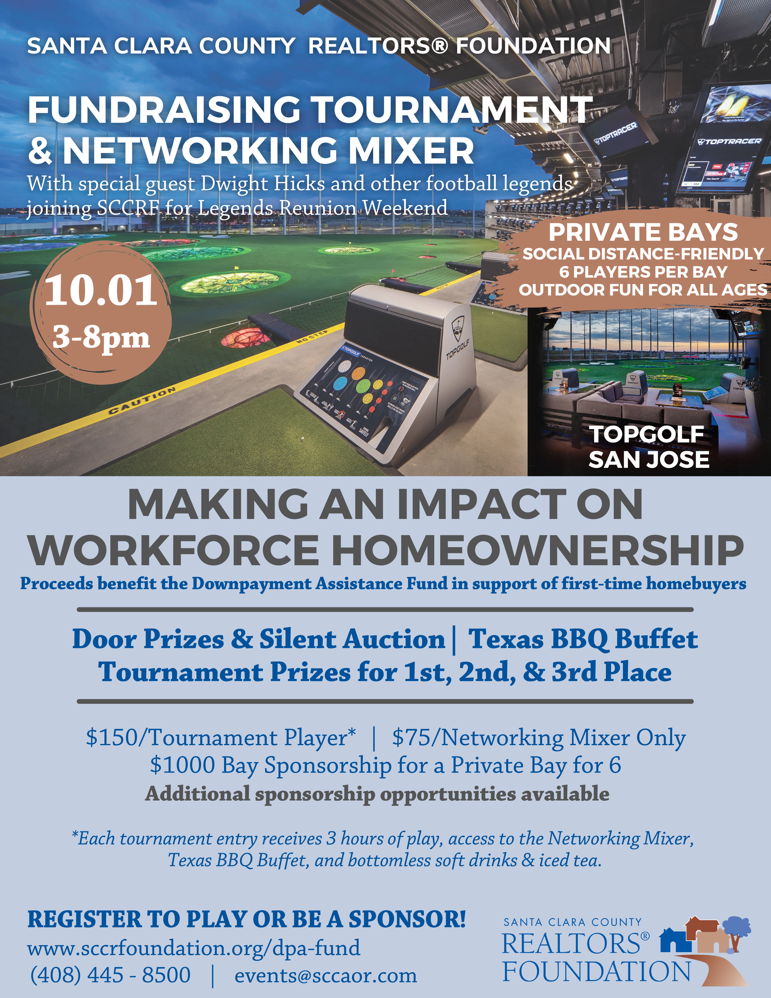 2021.10 SCCRF DPA Fundraisers – Tournament and Mixer Flyer